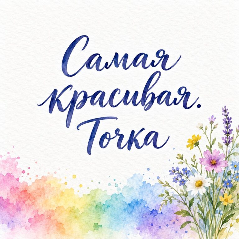 Самая красивая. Точка - открытка с поздравлением подруге
