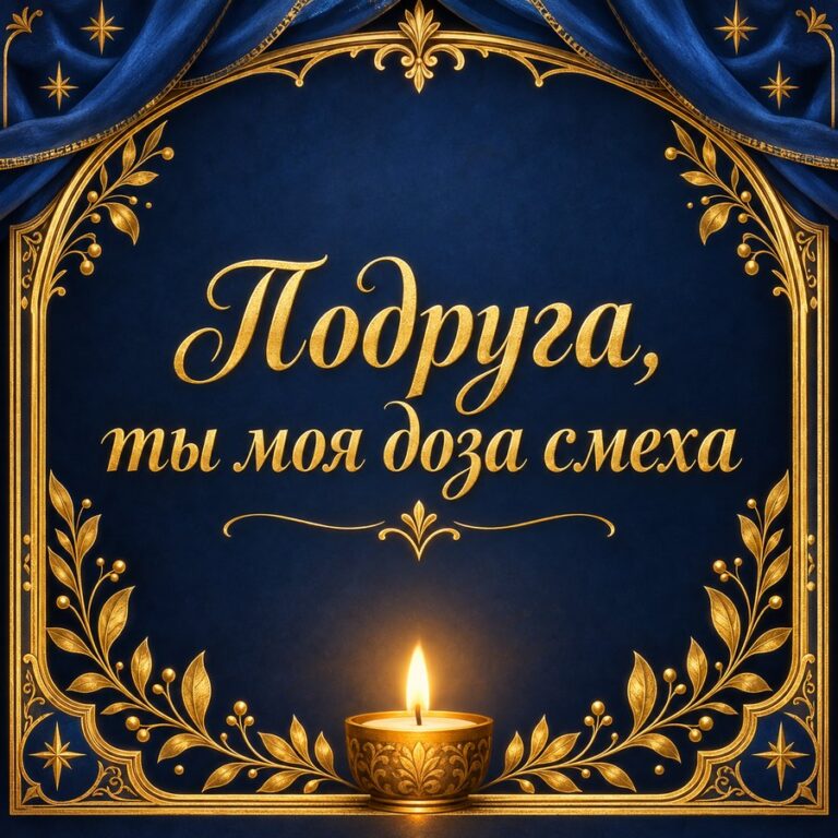 Подруга, ты моя доза смеха - открытка с поздравлением подруге