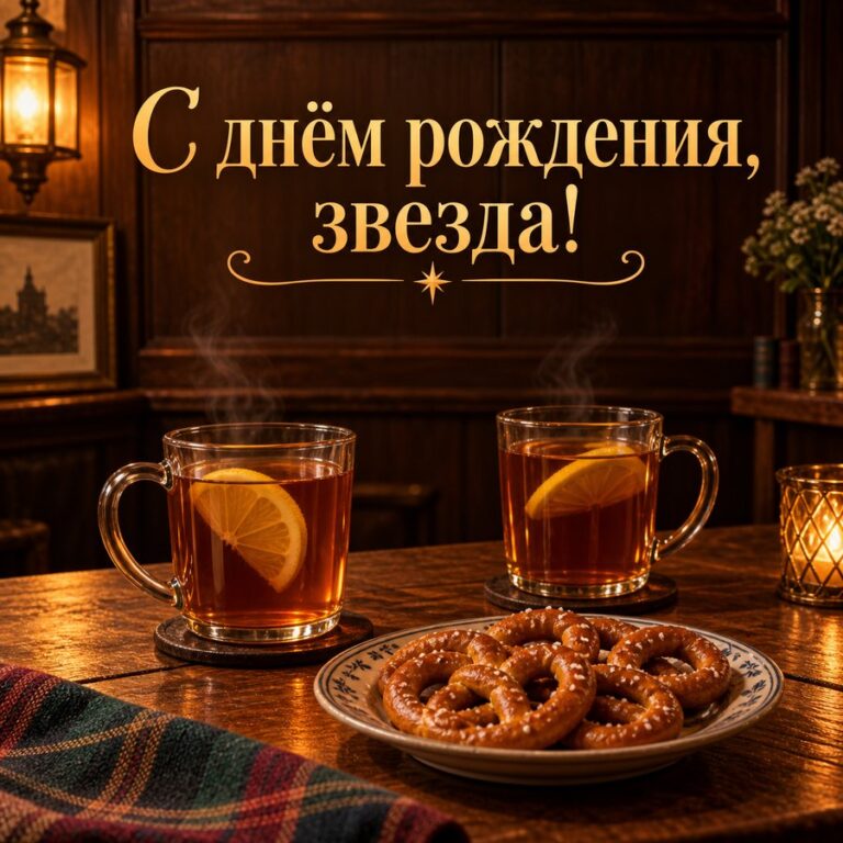 С днём рождения, звезда! - открытка с поздравлением подруге
