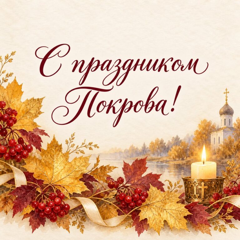С праздником Покрова! - открытка с поздравлением с Покровом
