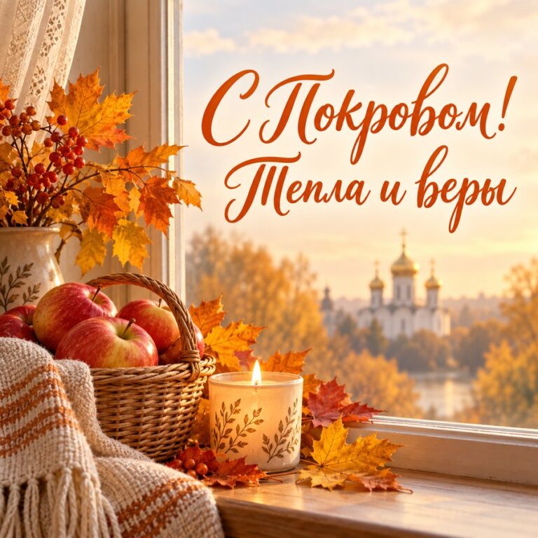 С Покровом! Тепла и веры - открытка с поздравлением с Покровом