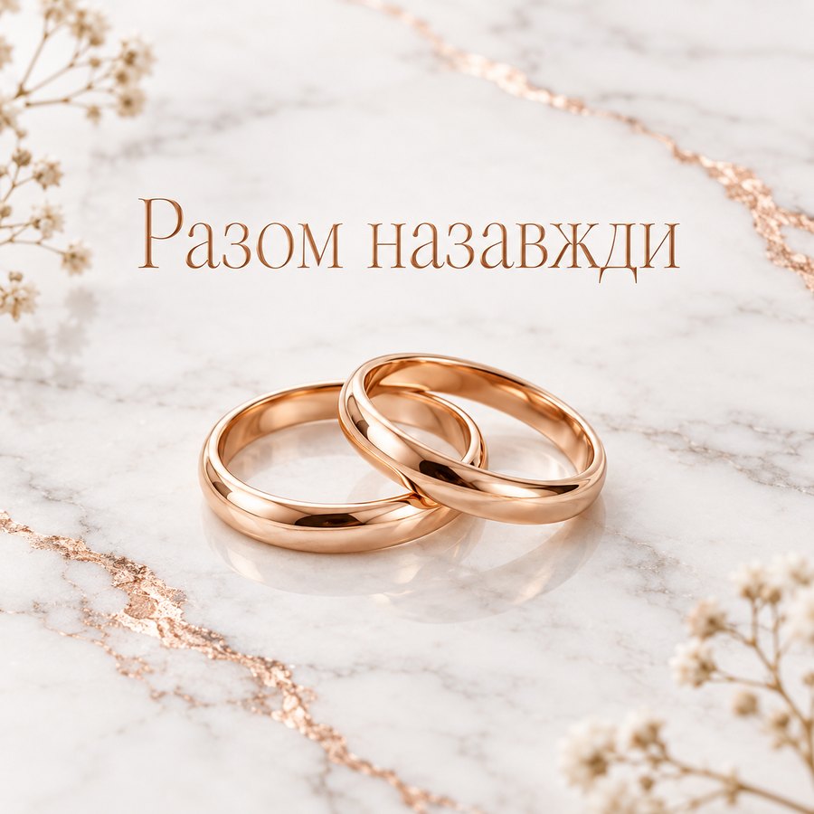Разом назавжди - листівка з привітанням з річницею весілля