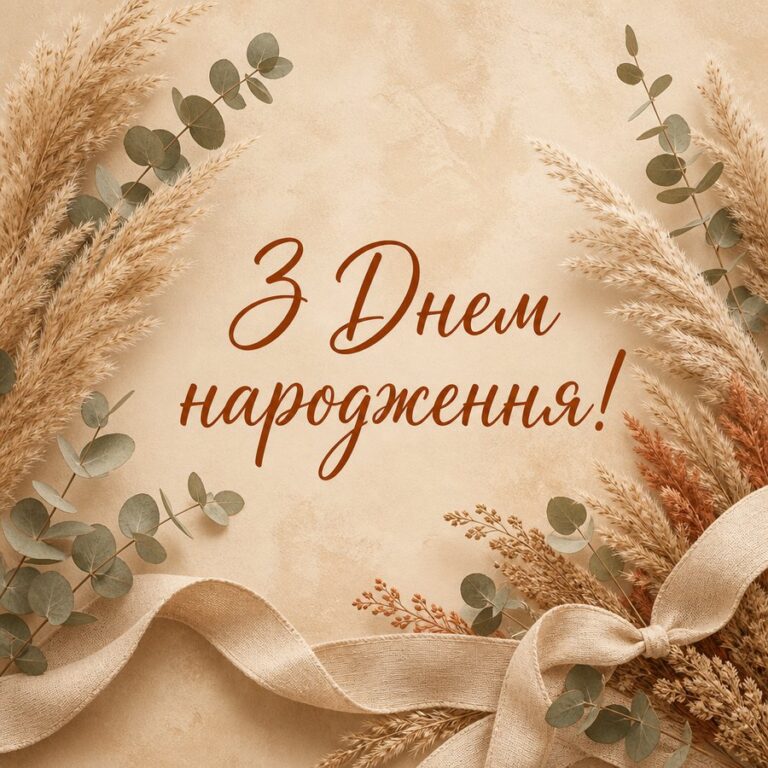З Днем народження! - листівка з привітанням сестрі