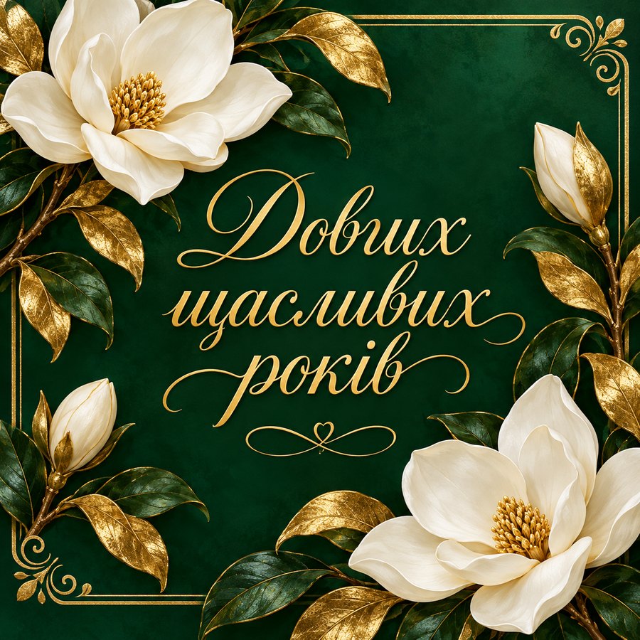 Довгих щасливих років - листівка з привітанням свасі