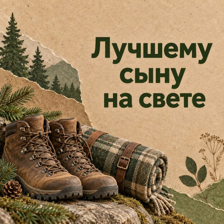 Лучшему сыну на свете - открытка с поздравлением взрослому сыну