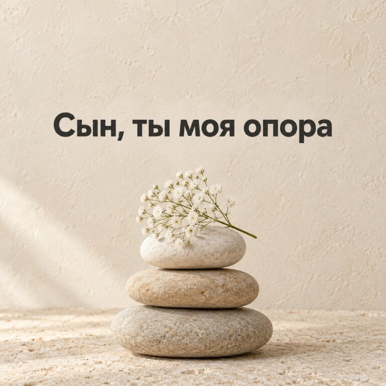 Сын, ты моя опора - открытка с поздравлением взрослому сыну