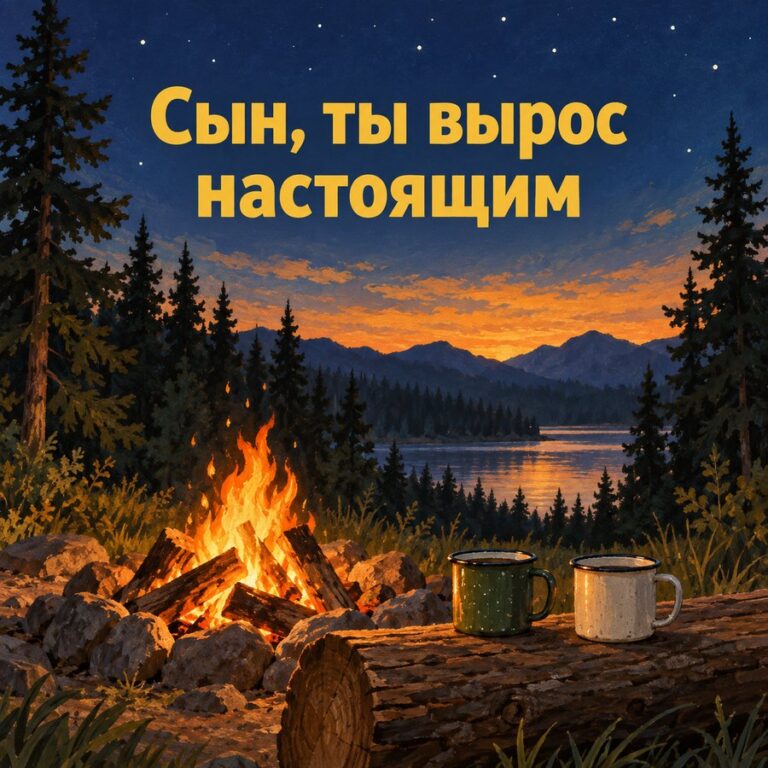 Сын, ты вырос настоящим - открытка с поздравлением взрослому сыну