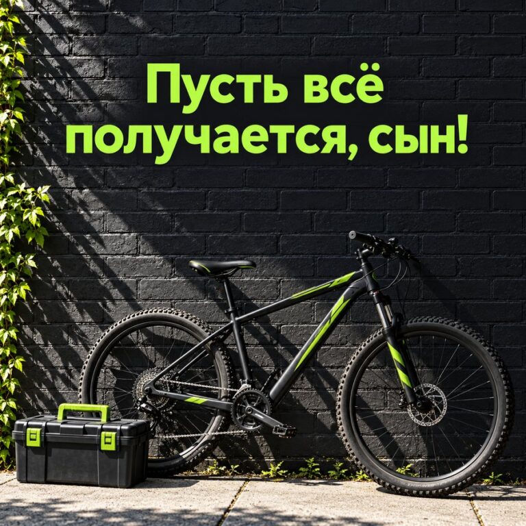 Пусть всё получается, сын! - открытка с поздравлением взрослому сыну