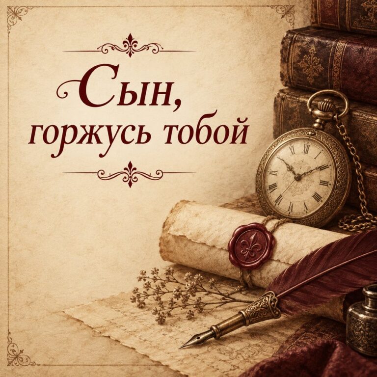 Сын, горжусь тобой - открытка с поздравлением взрослому сыну