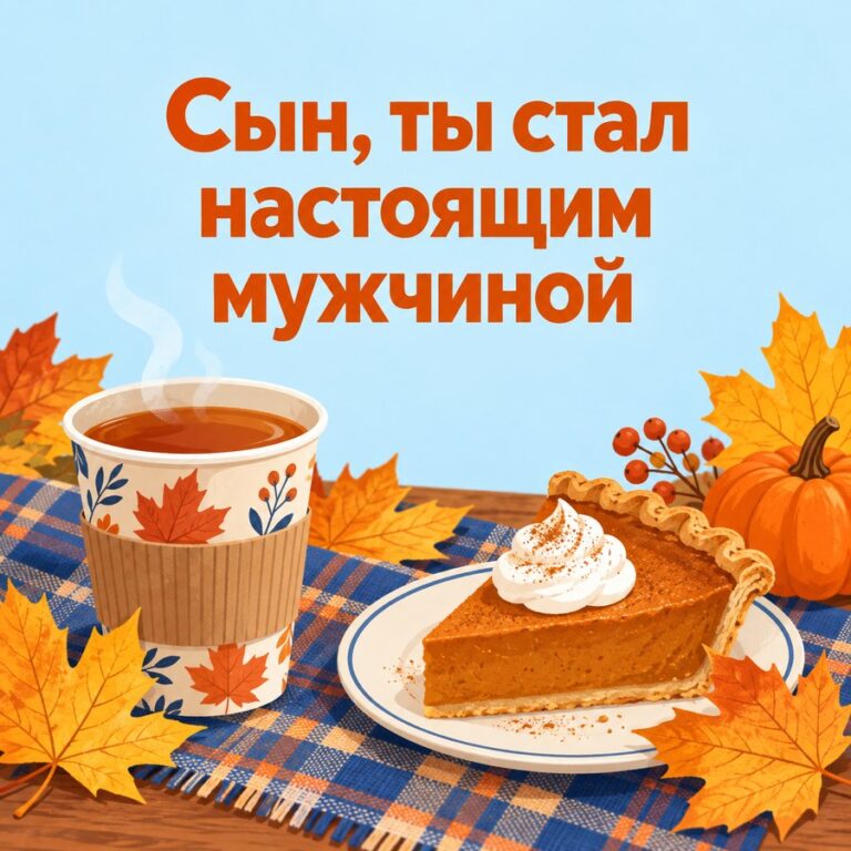 Сын, ты стал настоящим мужчиной - открытка с поздравлением взрослому сыну