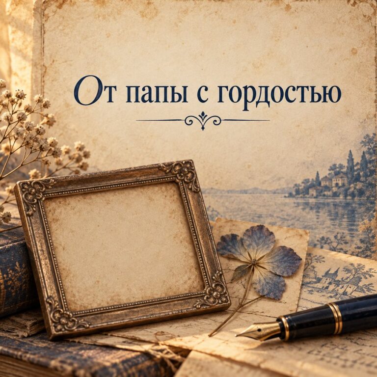 От папы с гордостью - открытка с поздравлением взрослому сыну