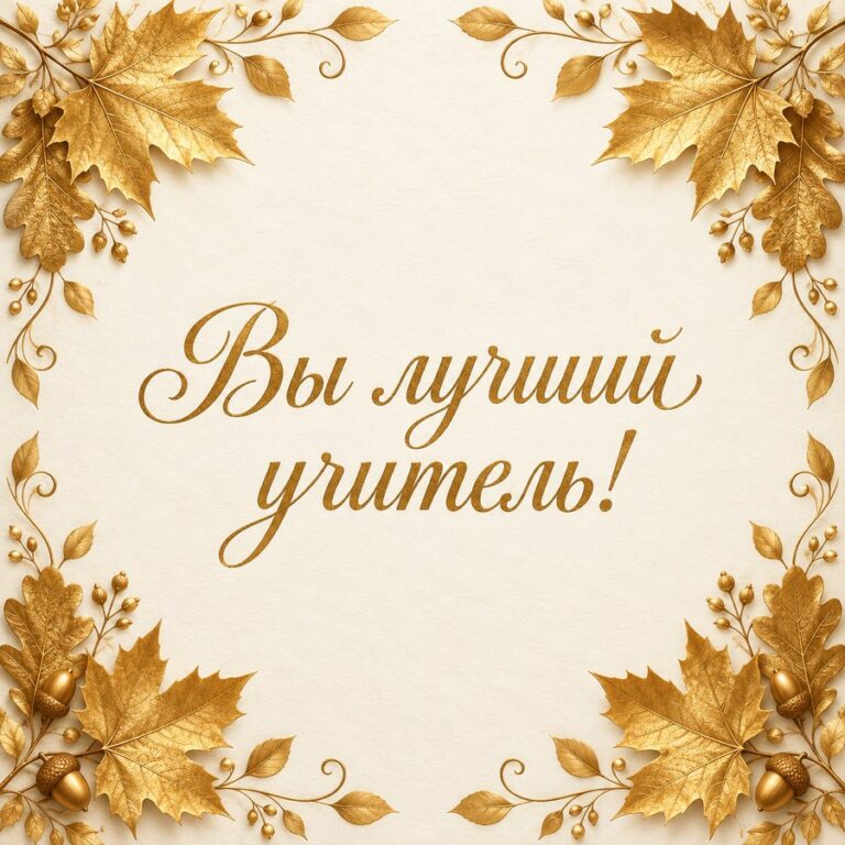 Вы лучший учитель! - открытка с поздравлением с Днём учителя