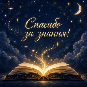 Спасибо за знания! - открытка с поздравлением с Днём учителя
