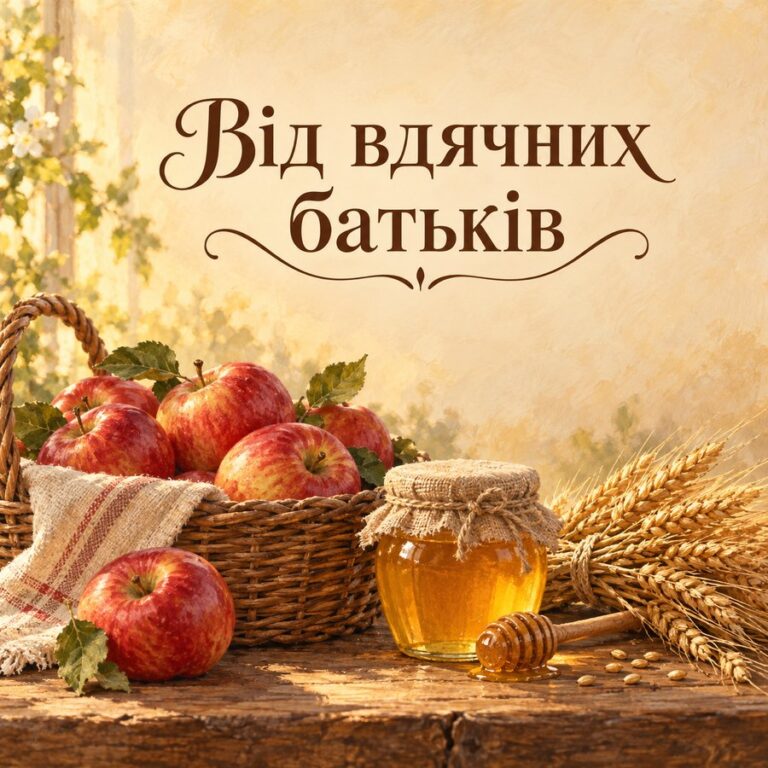 Від вдячних батьків - листівка з привітанням з Днем вчителя від батьків