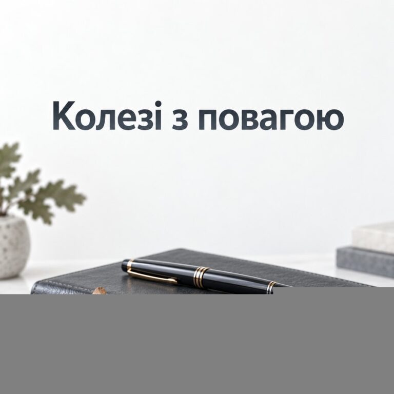 Колезі з повагою - листівка з привітанням з Днем вчителя колегам