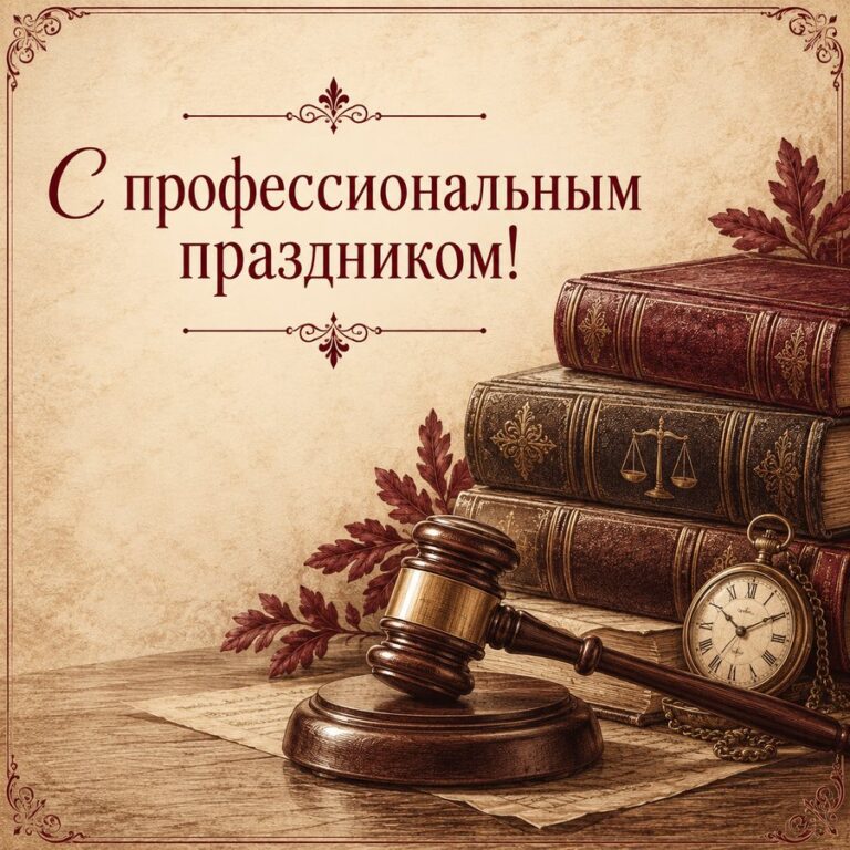С профессиональным праздником! - открытка с поздравлением с Днём юриста