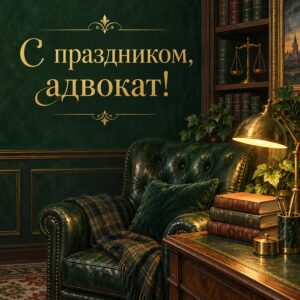 С праздником, адвокат! - открытка с поздравлением с Днём юриста