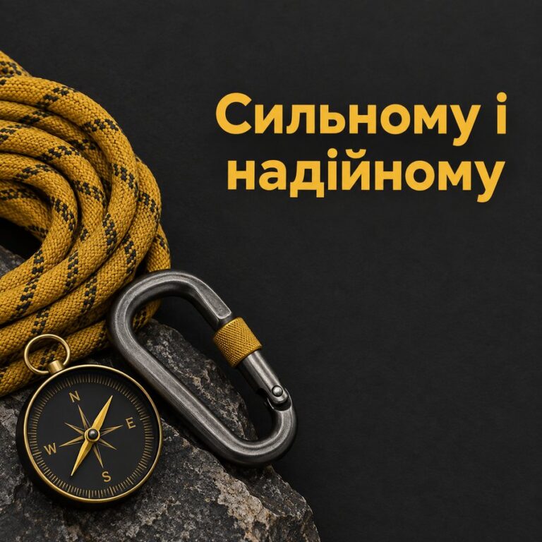 Сильному і надійному - листівка з привітанням з Днем захисника