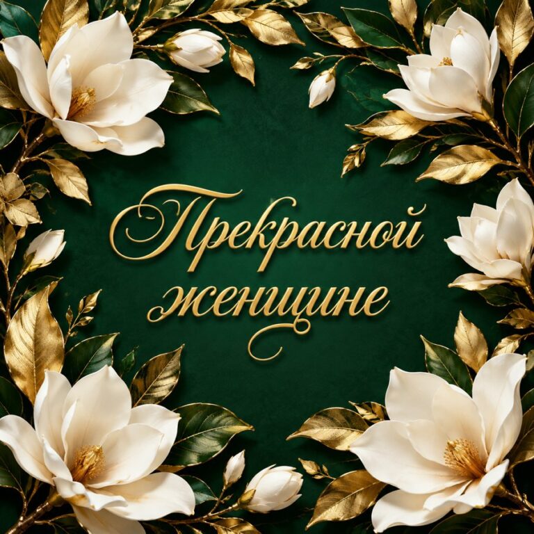Прекрасной женщине - открытка с поздравлением женщине