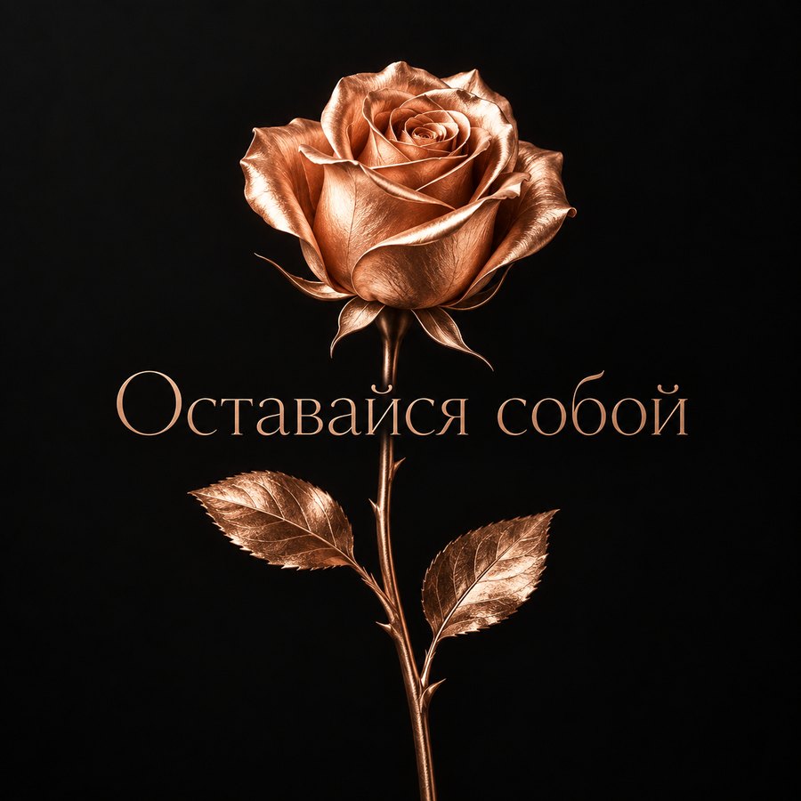 Оставайся собой - открытка с поздравлением женщине