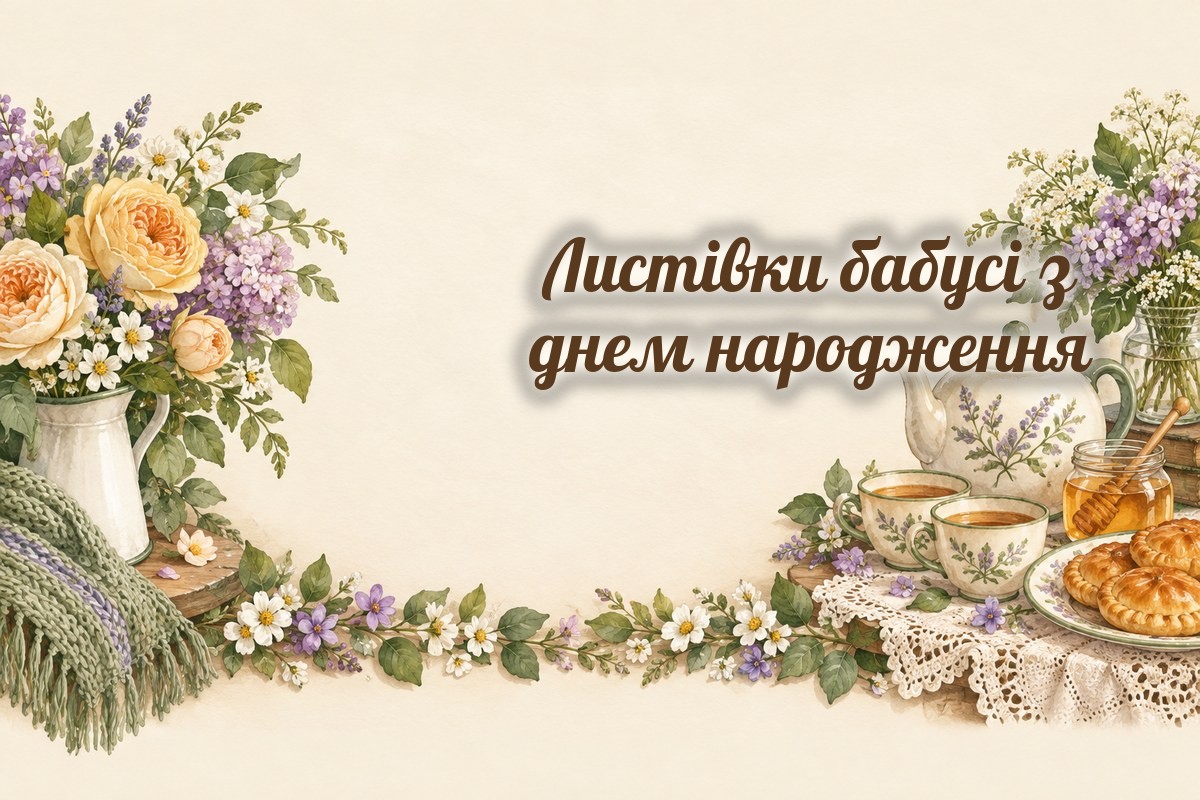 Листівки бабусі: троянди, чайник і пироги