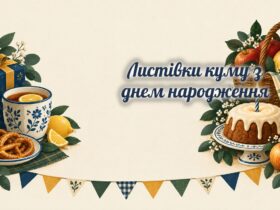 Листівки куму: чай з лимоном, кошик яблук і торт