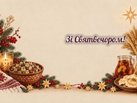Листівки зі Святвечором: кутя, свічка, дідух і різдвяна зірка