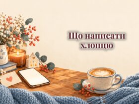 Смартфон на столі поруч із чашкою кави і листочком із сердечком