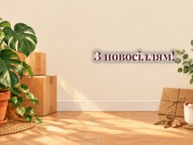 Конверт, ключі від дому, кімнатна рослина і чашка какао