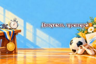 Медаль, свисток, секундомір, мʼяч і танцювальні туфлі