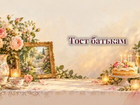 Рамка зі старим фото, чашки, троянди і торт зі свічками