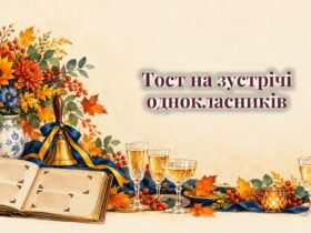 Шкільний дзвоник, старий фотоальбом і келихи на столі