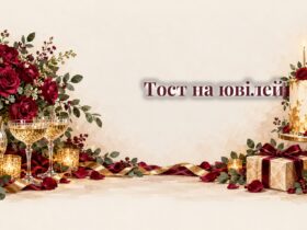 Святковий стіл із трояндами, келихами і тортом