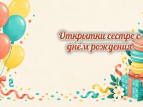 Открытки сестре с днём рождения