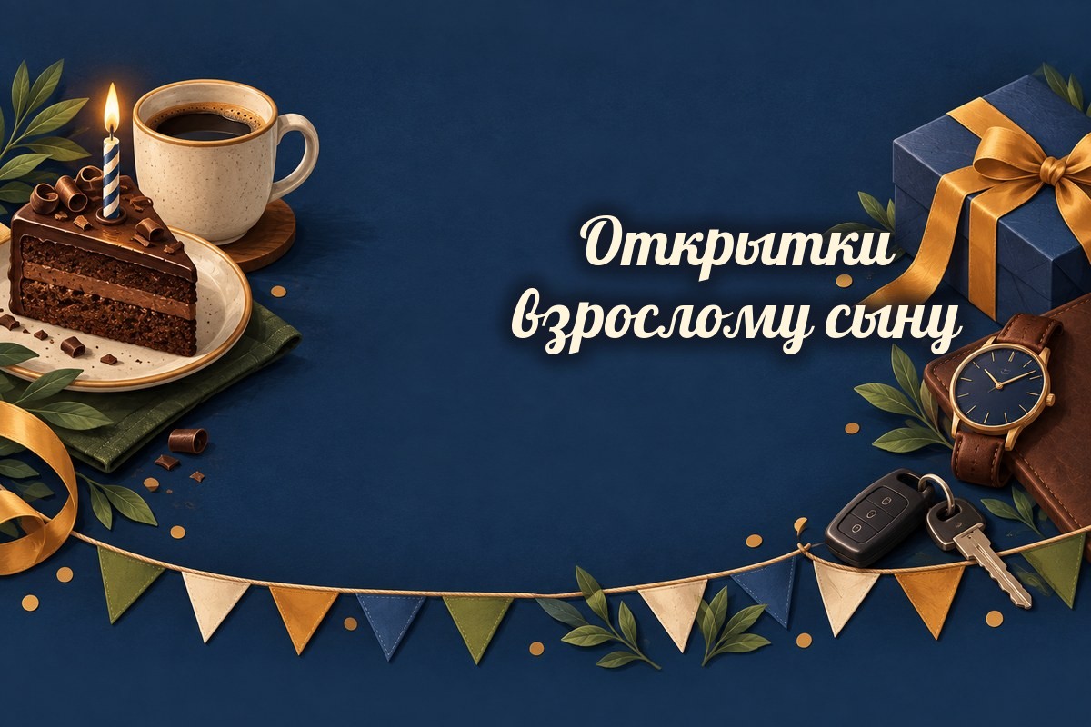 Открытки взрослому сыну