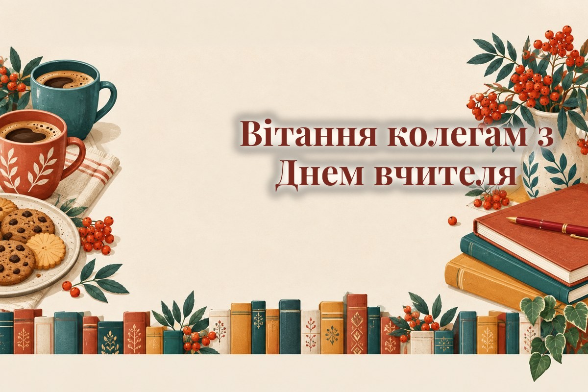 Вітання колегам з Днем вчителя